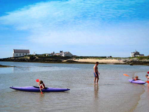 Canoeing at Rhoscolyn Beach01