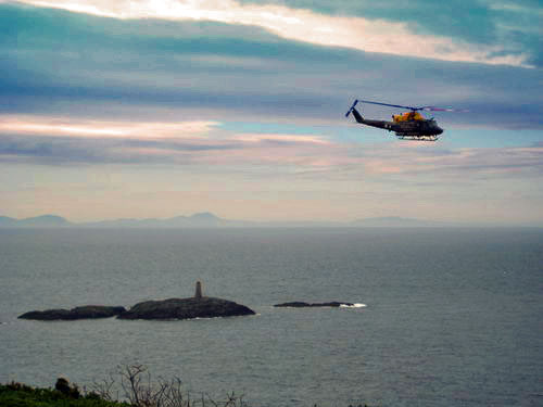Helicopter at Rhoscolyn coast1