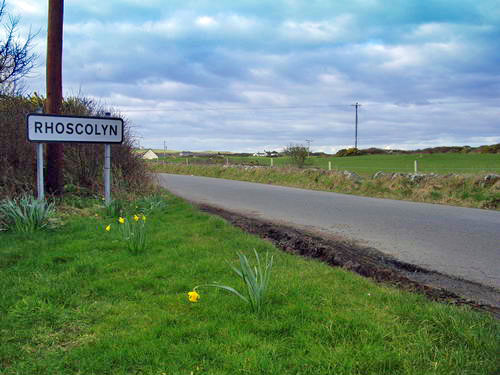 Rhoscolyn road sign